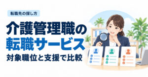 介護管理職の転職サービス。対象職位と支援で比較