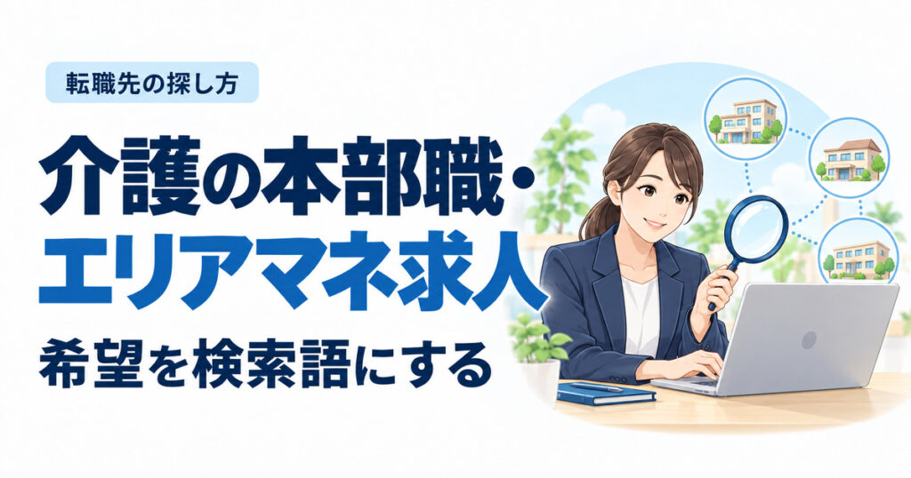 介護の本部職・エリアマネ求人。希望を検索語にする