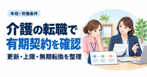 介護の転職で有期契約を確認。更新・上限・無期転換を整理